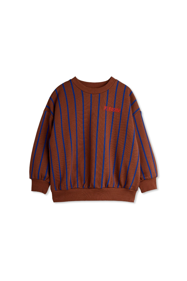 Sweatshirt with a striped pattern od Mini Rodini