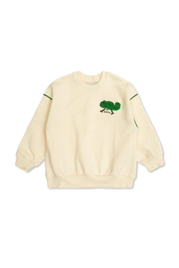 Mini Rodini Bawełniana bluza z logo