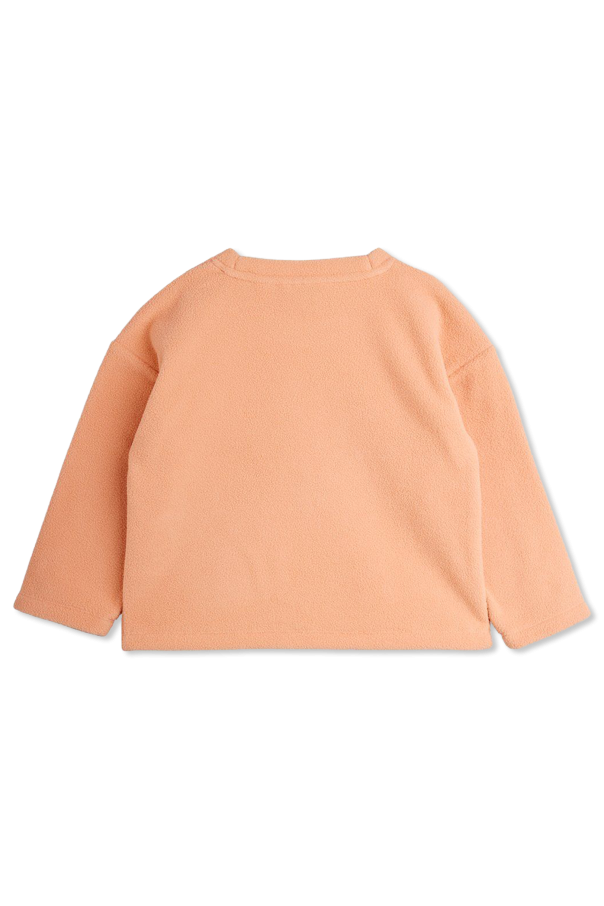 Mini Rodini Fleece sweatshirt with floral motif