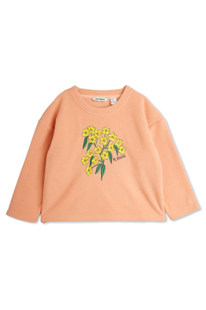 Fleece-Pullover mit Blumenmuster