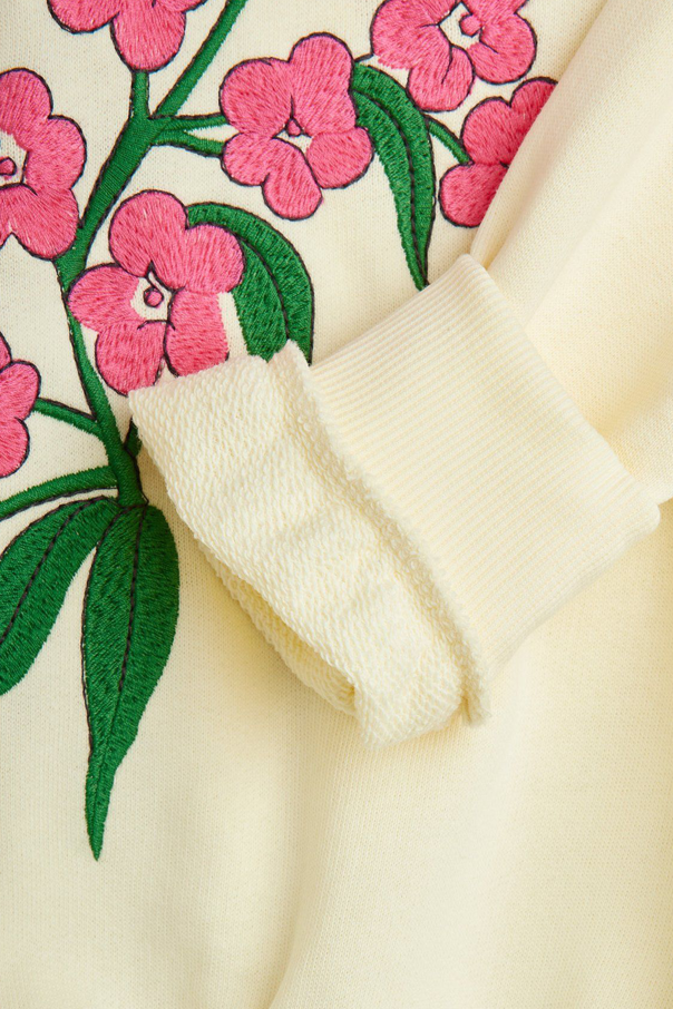 Mini Rodini Blouse with a colorful embroidered floral motif