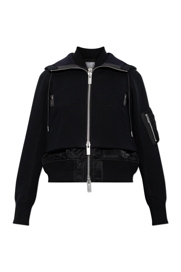 Jacket made from mixed materials od sacai