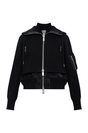 Chaqueta de materiales combinados