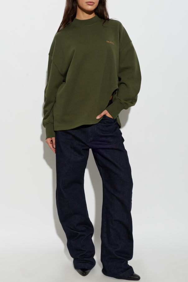 The Attico Tričko typu ‘oversize’ s rozparkom