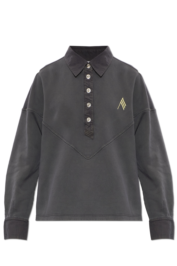 Oversize long-sleeve polo od The Attico