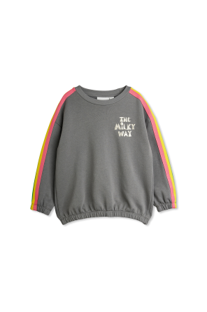 Sweatshirt with colorful inserts