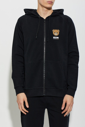 Moschino Hooded zip-up sweatshirt