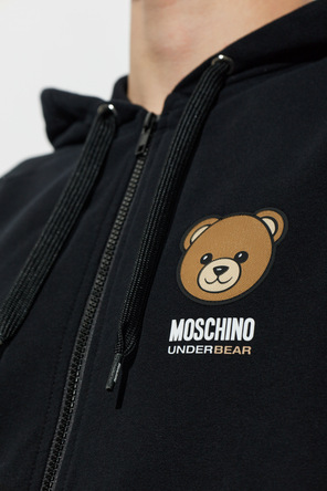 Moschino Hooded zip-up sweatshirt