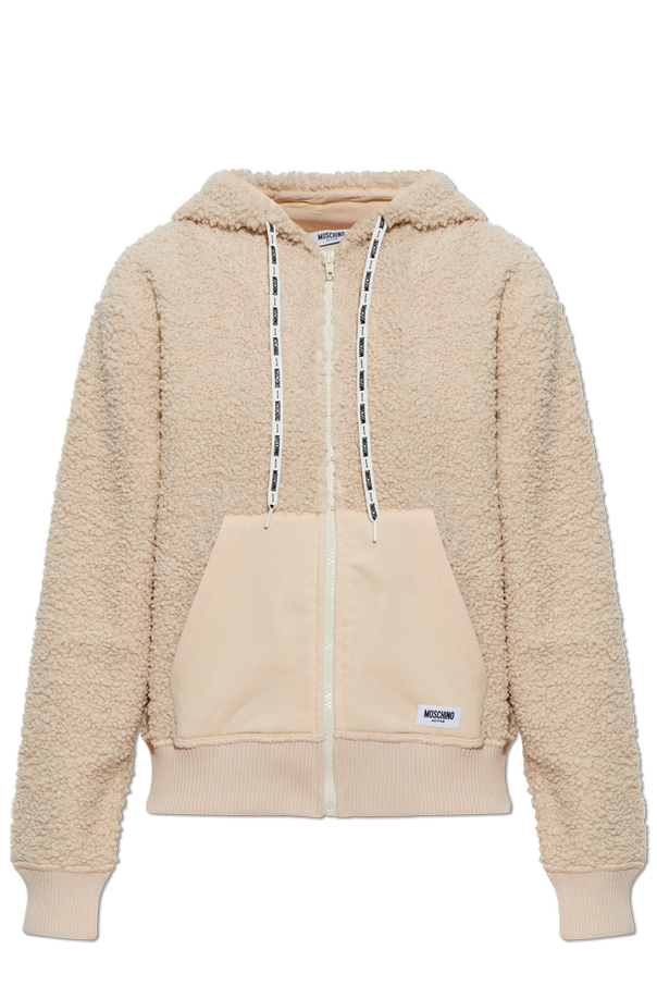 Zip-up hooded sweatshirt od Moschino