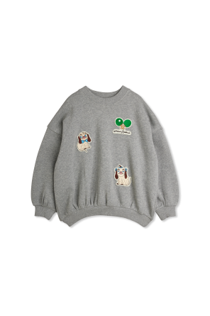 Sudadera con parches de colores