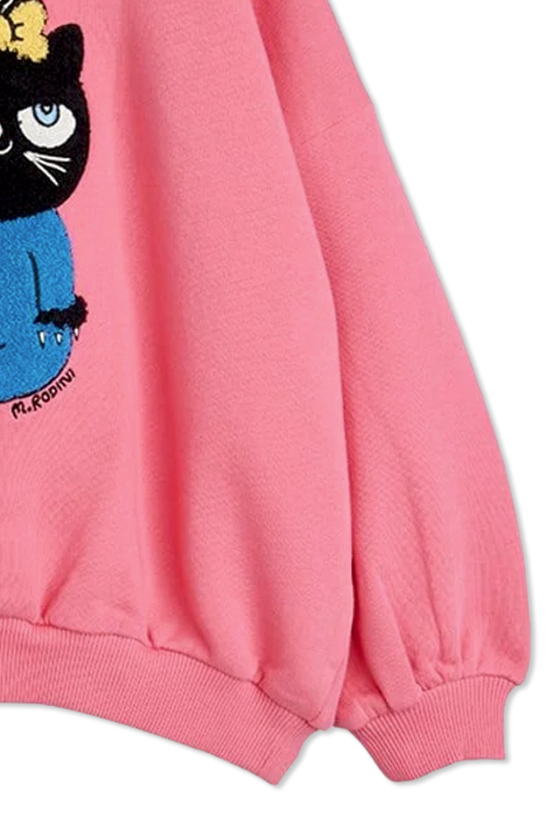 Mini Rodini Sweatshirt with a cat motif