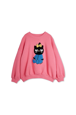Sudadera con motivo de gato