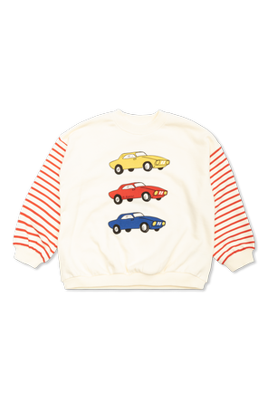 Camisola de moletom com estampado colorido