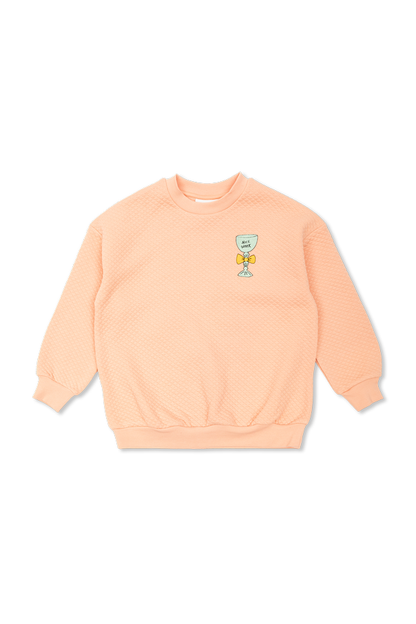 Cotton sweatshirt with colourful embroidered pattern od Mini Rodini