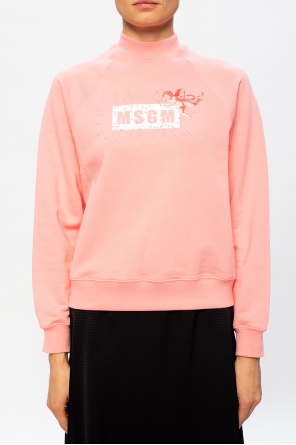 MSGM Printed black sweatshirt