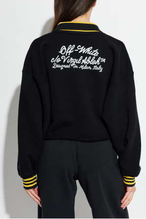 Off-White Cropped sweatshirt with patches