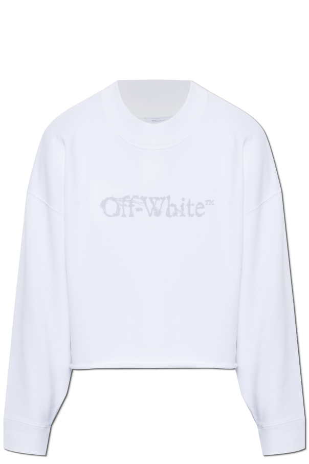 Cropped sweatshirt with raw hem od Off-White