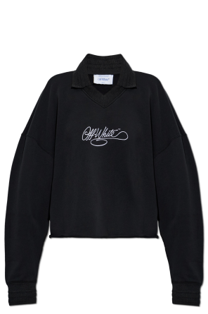 Bluza typu `oversize` z dekoltem w serek