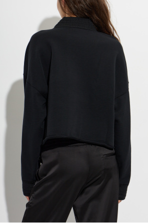 Off-White Oversize mikina s výstrihom do V