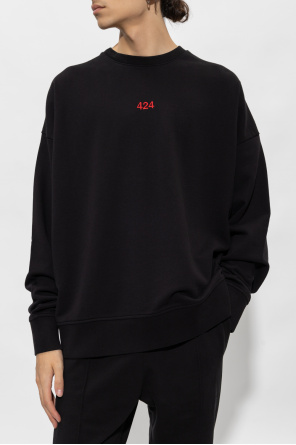 424 patch-pocket logo-embroidered T-shirt