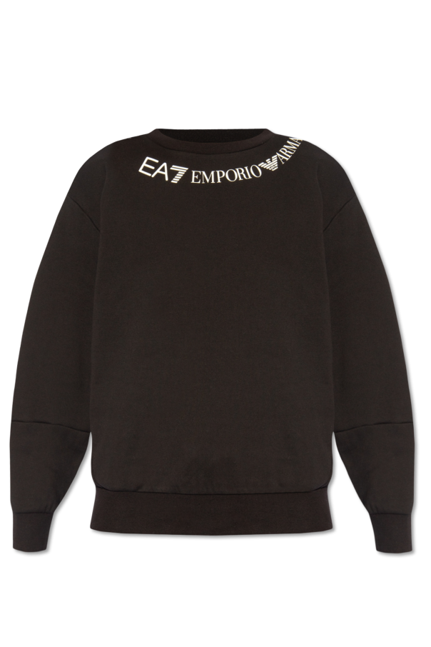 EA7 Emporio Armani Cotton sweatshirt with logo