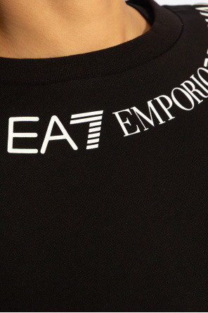 EA7 Emporio Armani Cotton sweatshirt with logo