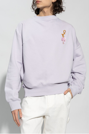 Vivienne Westwood Intarsien-Pullover mit Reißverschluss Weiß