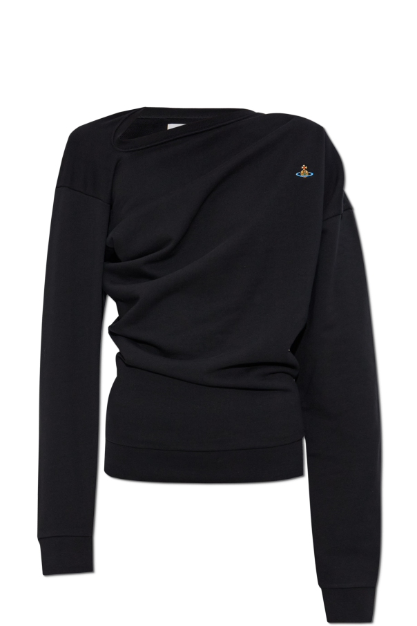 Asymmetric sweatshirt with logo od Vivienne Westwood