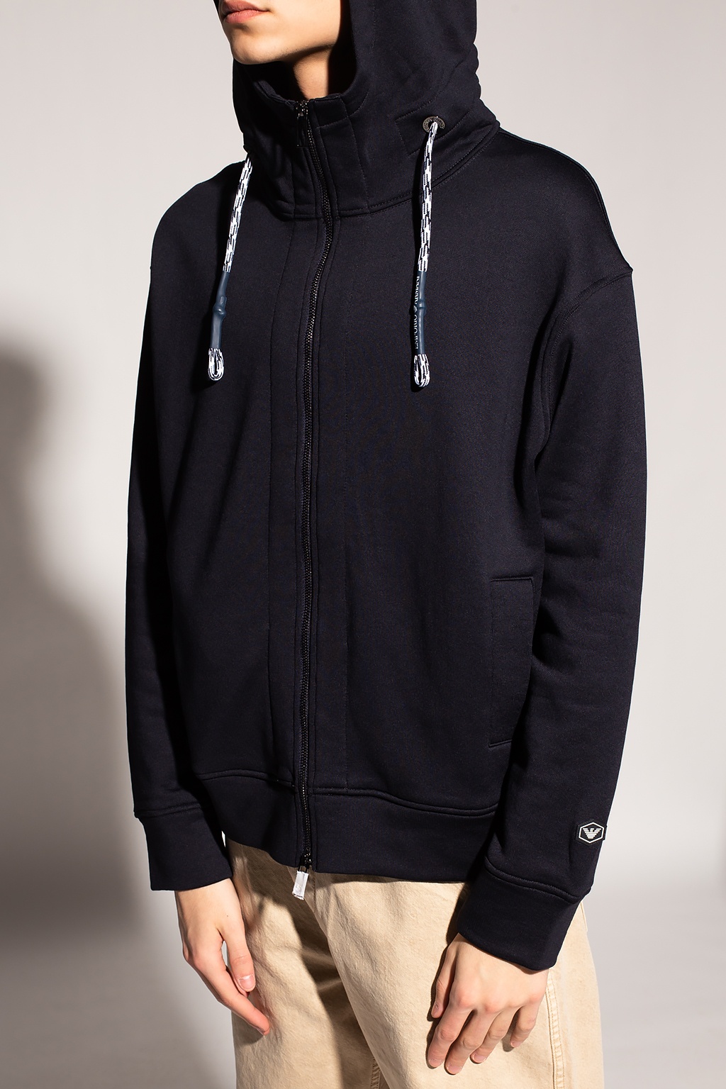 up hoodie - Emporio Armani Zip - IetpShops | Men's Clothing | Armani EA7  Train Core Borsa a tracolla nera con logo