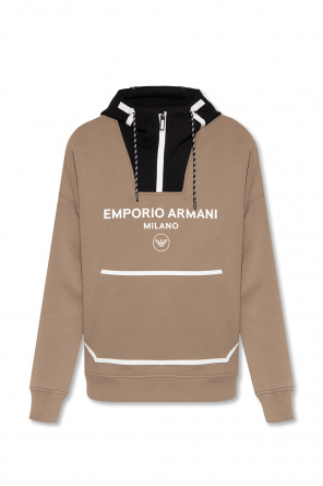 Emporio Armani logo charm tote bag