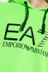 Emporio Armani eyelet straps flat sandals Emporio Armani Kids logo-print track shorts Blau