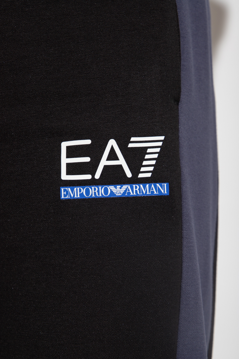 EA7 Emporio Armani Armani Visibility large logo crew neck sweat in white