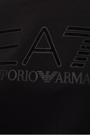 Emporio armani xlblueshop logo-print crew-neck sweater Sweatshirt with logo