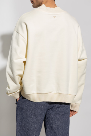 Emporio Armani White Cotton sweatshirt