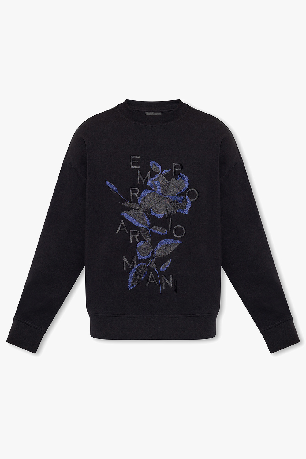 Emporio etui armani Sweatshirt with floral motif