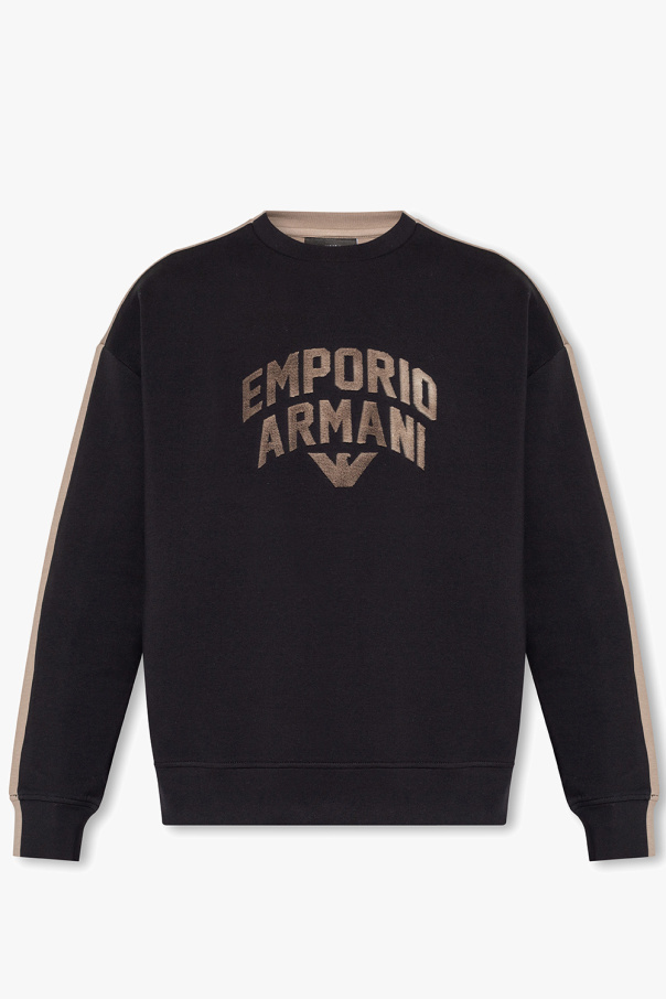 Emporio Patch-Detail armani Patch-Detail armani EA7 Logo Series T-shirt avec logo sur le côté Kaki