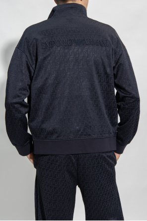 Emporio elasticated armani Monogrammed sweatshirt