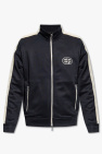 Emporio Armani zipped front logo hoodie