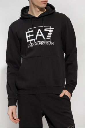 EA7 Emporio Armani hood Emporio Armani hood Kids long-sleeved cotton shirt