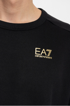 EA7 Emporio Armani Mens EMPORIO ARMANI EA7 Series Chest Long Sleeves Black 6XPM97-PJ11Z-1200