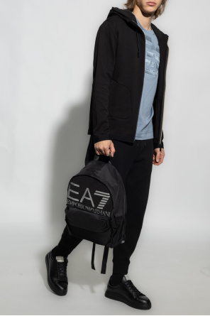 Hoodie with logo od Armani sweatpants EA7 Sneakers bianche con logo ad aquila in rilievo