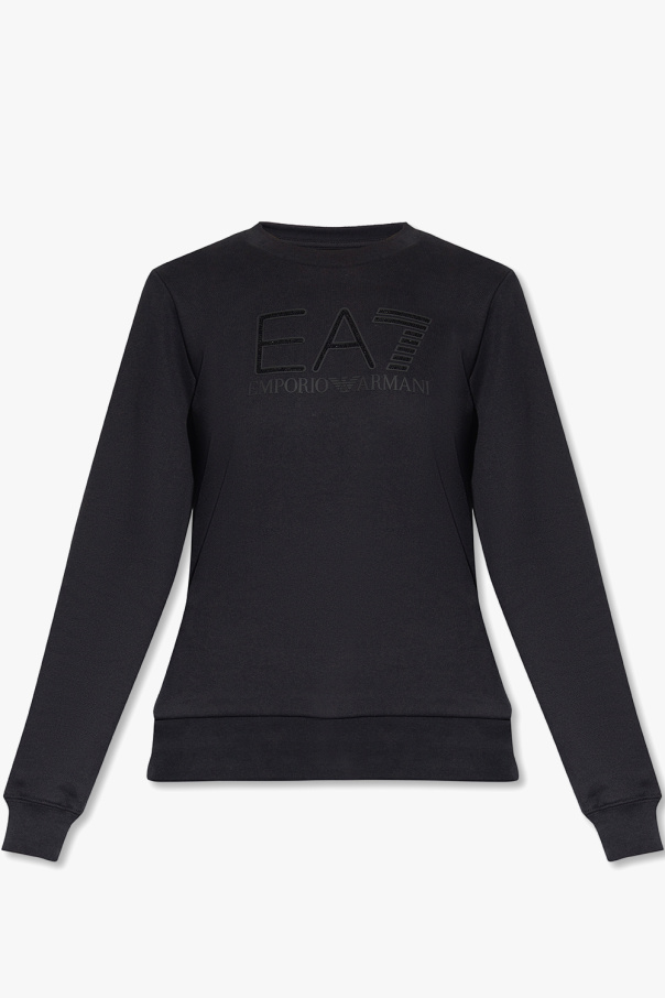 EA7 Emporio Armani Emporio Armani Kids embroidered-logo cotton sweatshirt