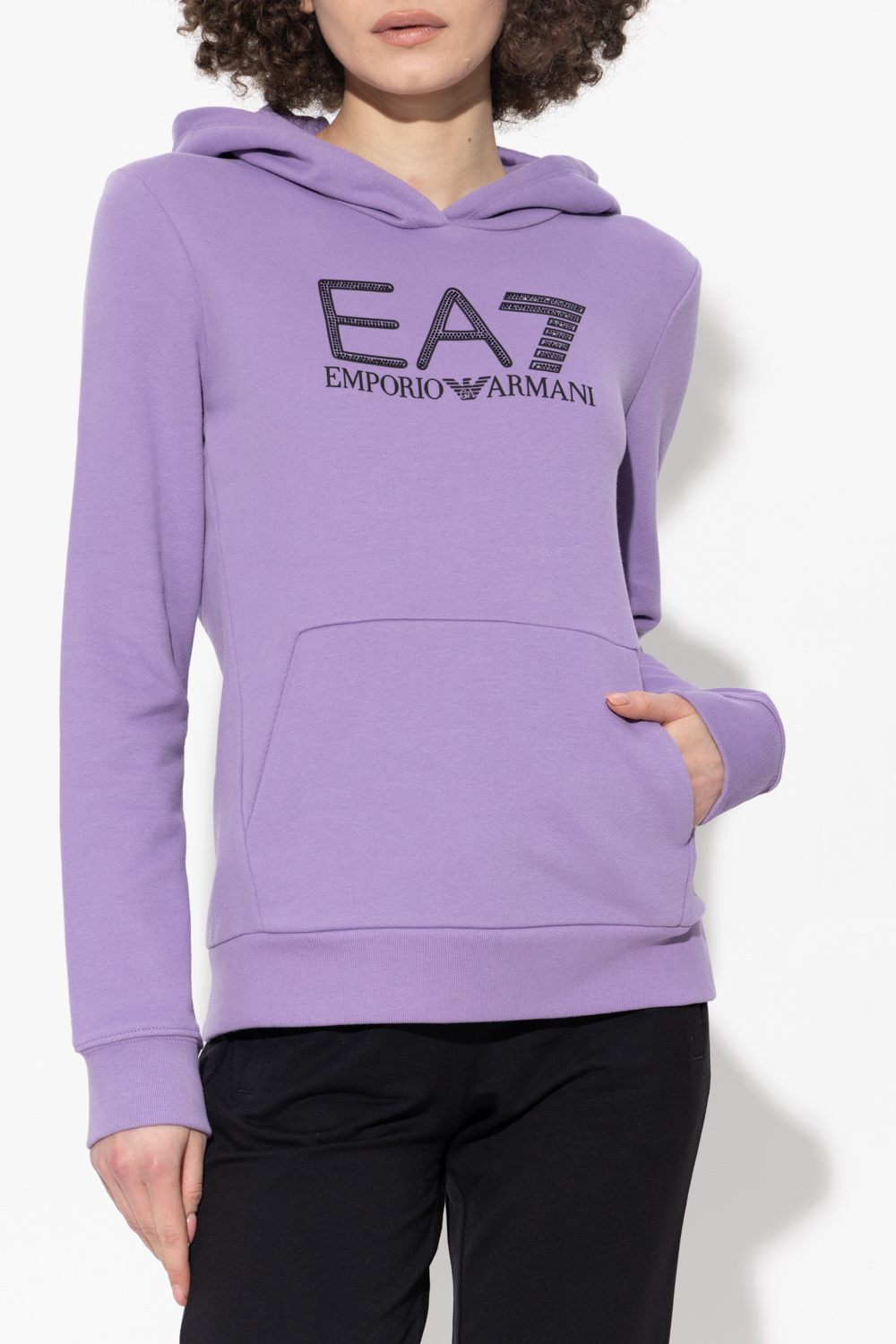 EA7 Emporio Armani golf z logo emporio armani pulower