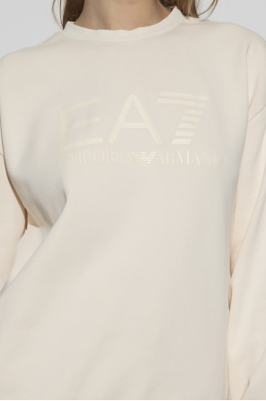 EA7 Emporio Armani Emporio Armani Loungewear Weißes T-Shirt mit Logo