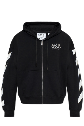 Hooded zip-up sweatshirt