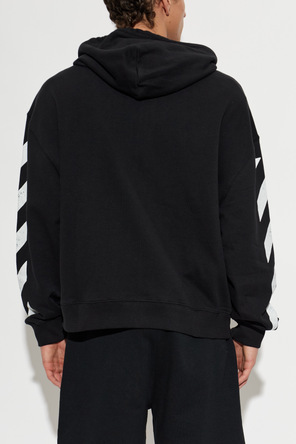 L/AB c/o Off-White Hooded zip-up sweatshirt