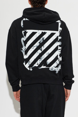 L/AB c/o Off-White Hooded zip-up sweatshirt