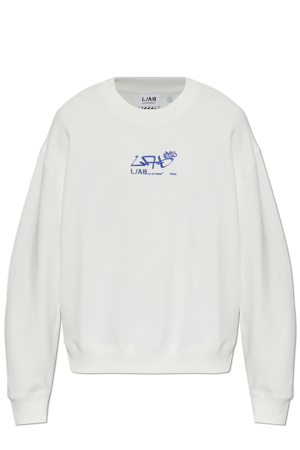 L/AB c/o Off-White Crewneck sweatshirt with printed logo