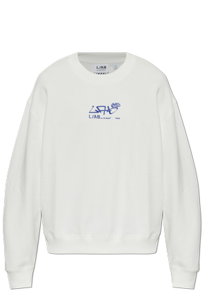 Crewneck sweatshirt with printed logo