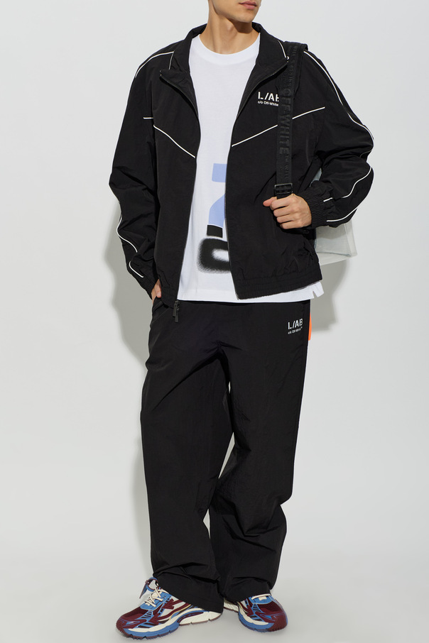 L/AB c/o Off-White Leichte Jacke mit Stehkragen
